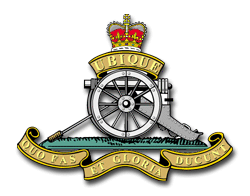 Royal Artillery Cap Badge "Where right and glory lead us"